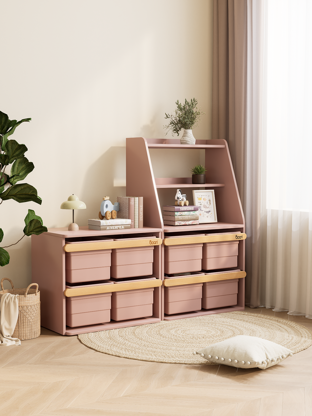 Juguetera Tidy + Juguetera con Repisas