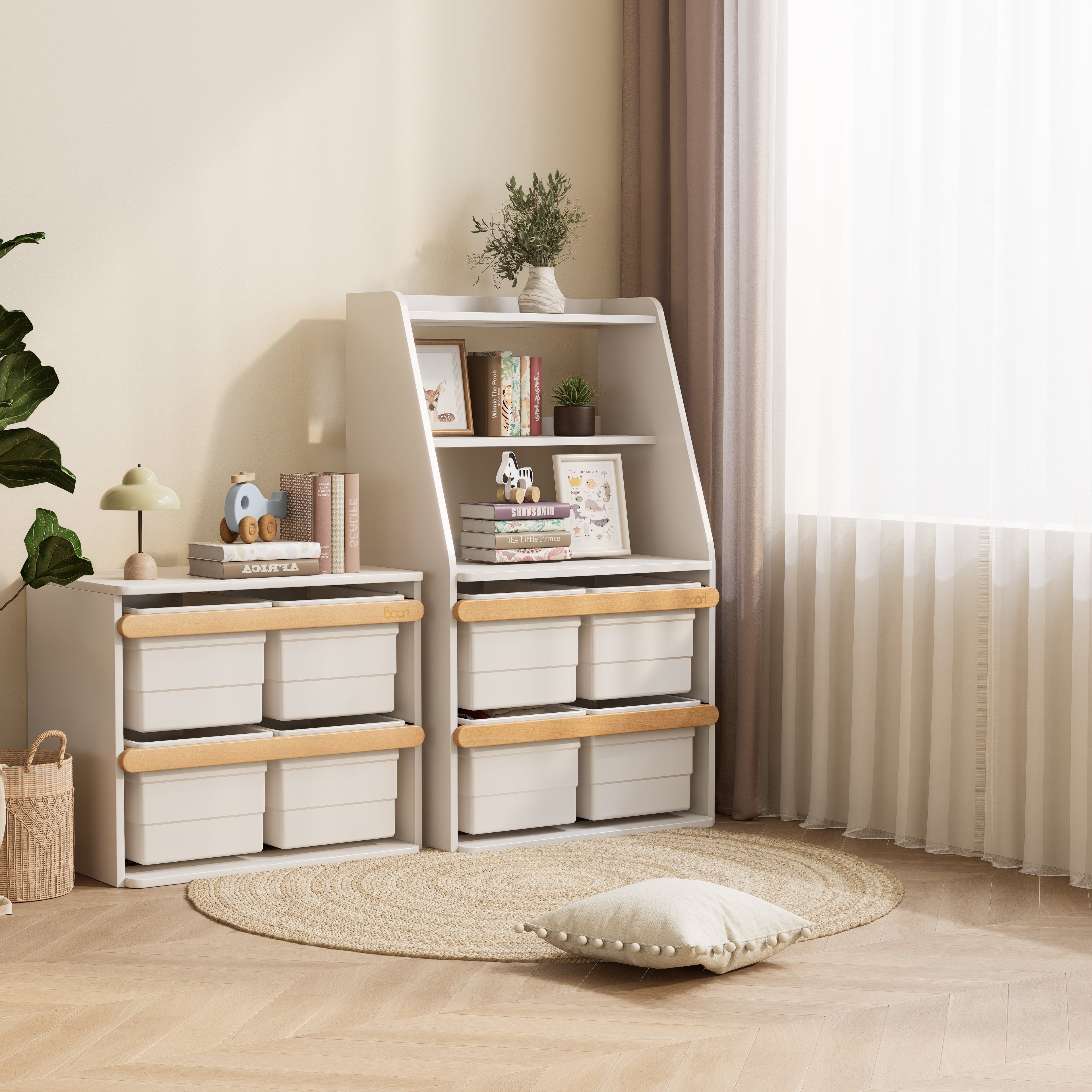 Juguetera Tidy + Juguetera con Repisas