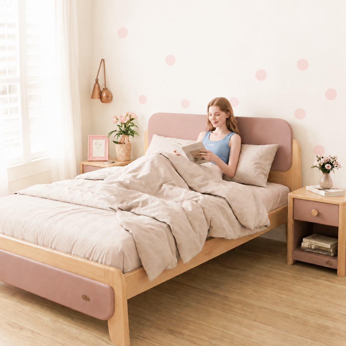 Cama Avalon con velador