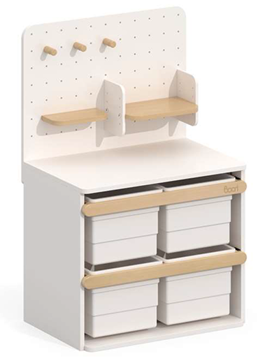 Jugueteras con Pegboard organizador