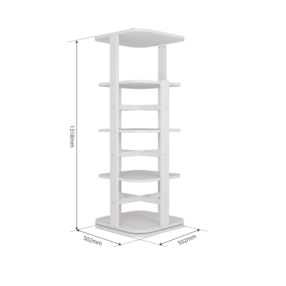 Tall Tidy Rotating Bookshelf