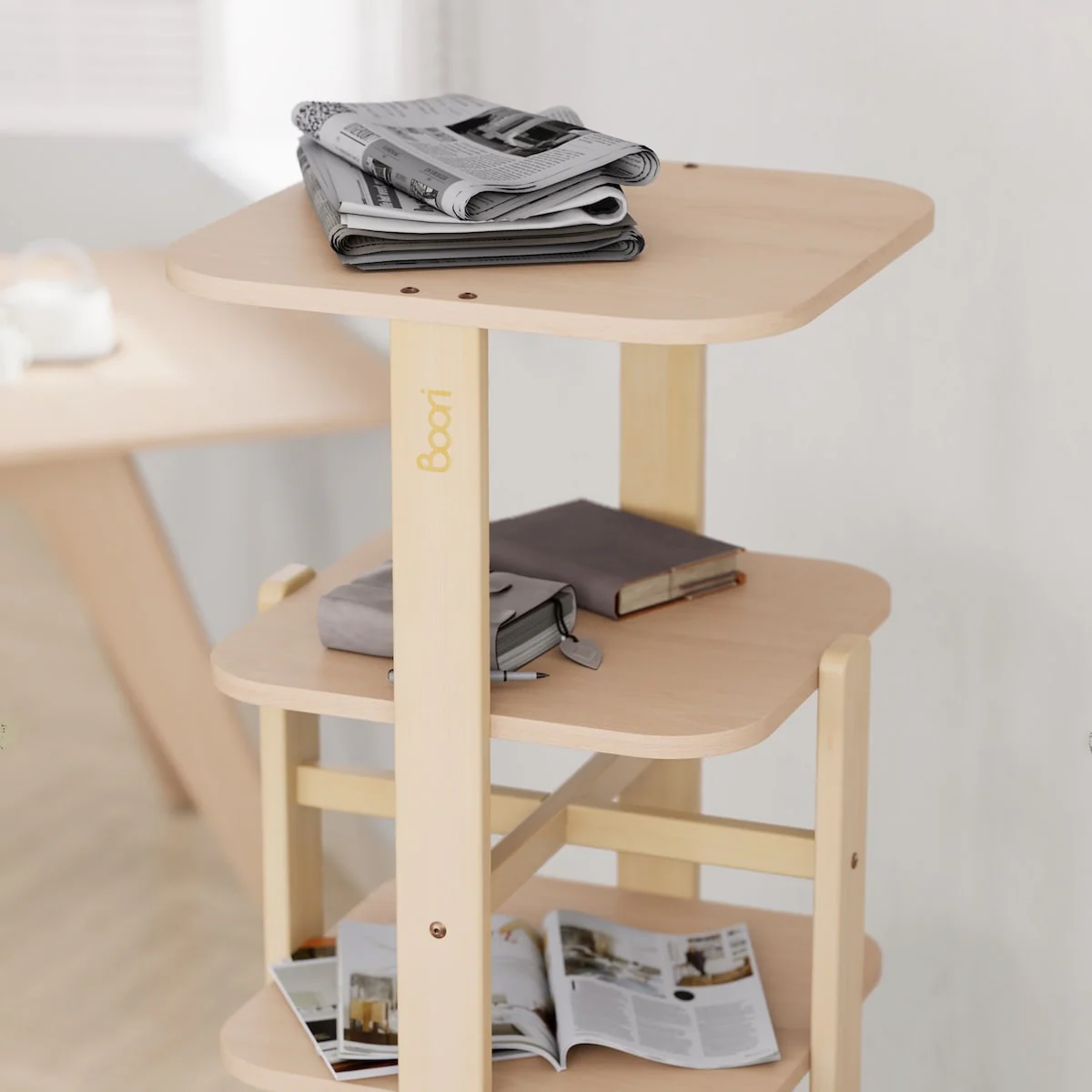 Tall Tidy Rotating Bookshelf