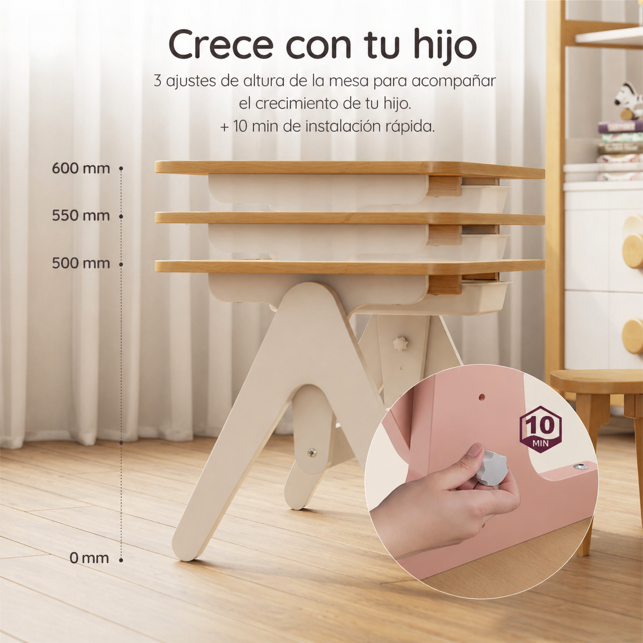 Tidy Learn Table / Mesa infantil evolutiva