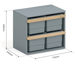 Jugueteras con Pegboard organizador