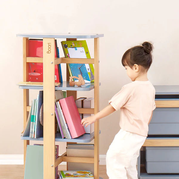 Tidy Rotating Bookshelf
