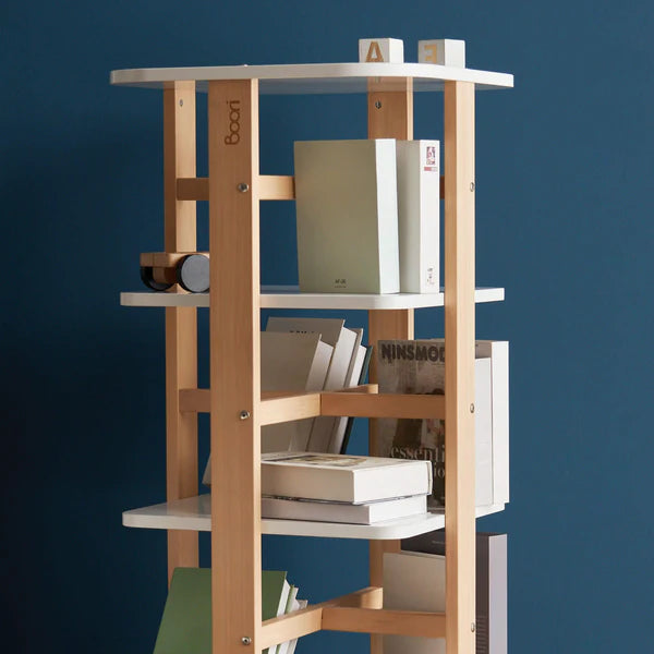 Tidy Rotating Bookshelf