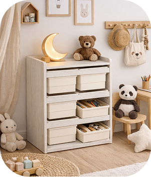 Organizador de 6 cajones