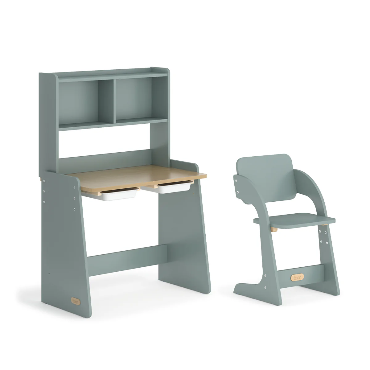 Escritorio Natty con repisas y silla