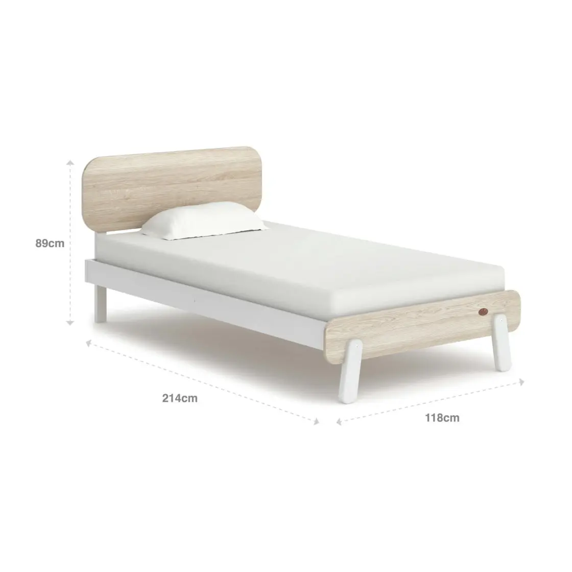 Cama Natty Oak (Plaza y media - Twin)