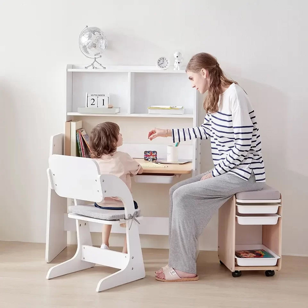 Set Escritorio Natty Con Silla